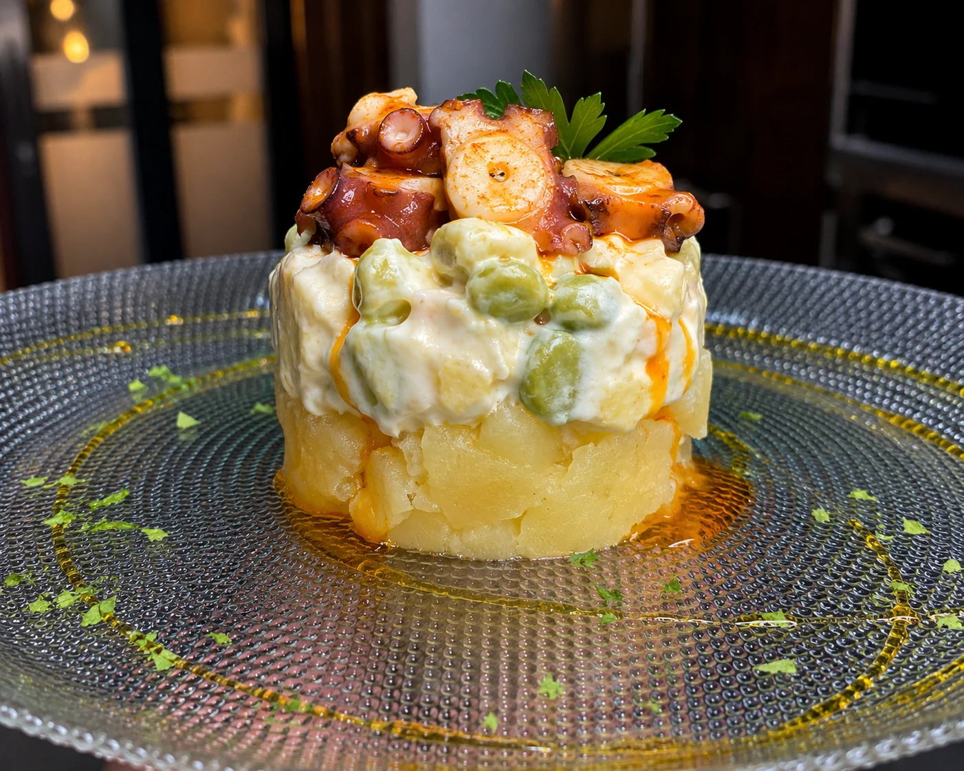 Plato del restaurante de la Abadía de Siétamo